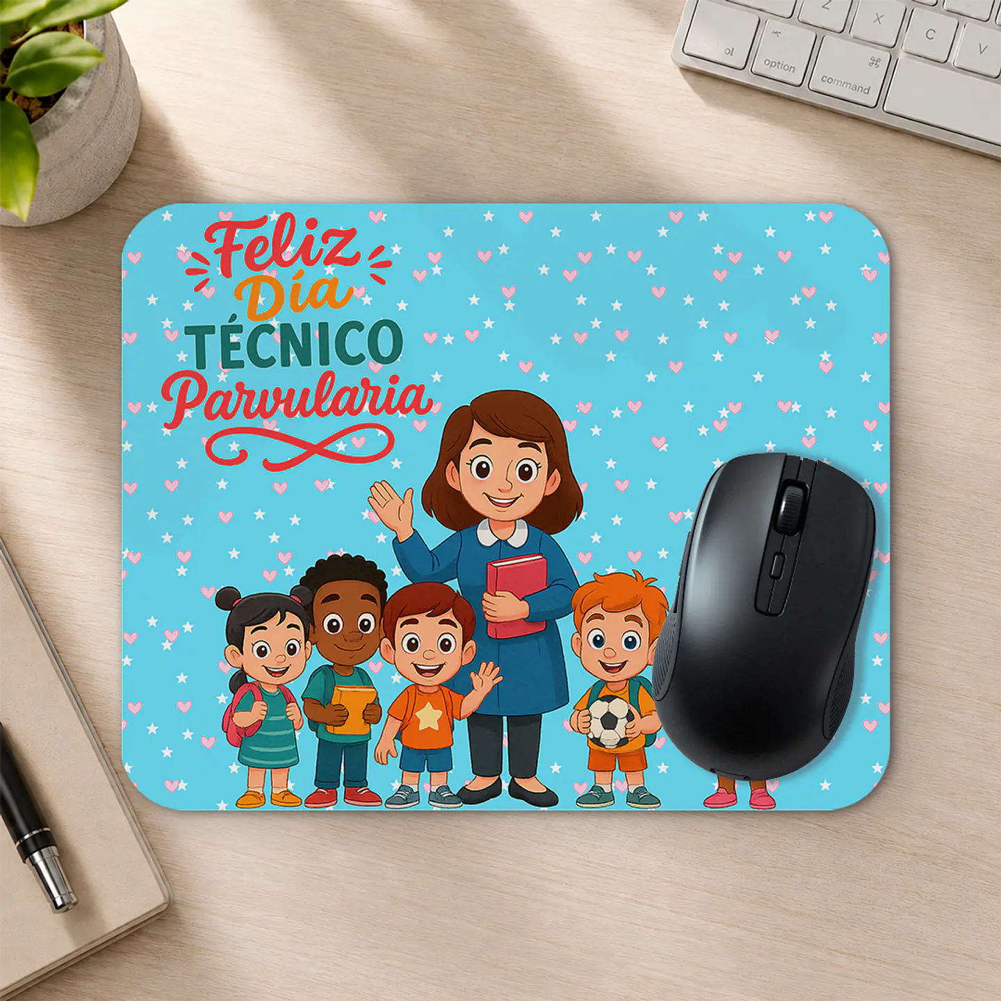 Mousepad 20x24 cm - Diseño Feliz Día Técnico Parvularia 2