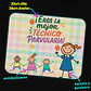Mousepad 20x24 cm - Diseño Eres la Mejor Técnico Parvularia - Miniatura 3