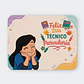 Mousepad 20x24 cm - Diseño Feliz Día Técnico Parvularia Pastel - Miniatura 1