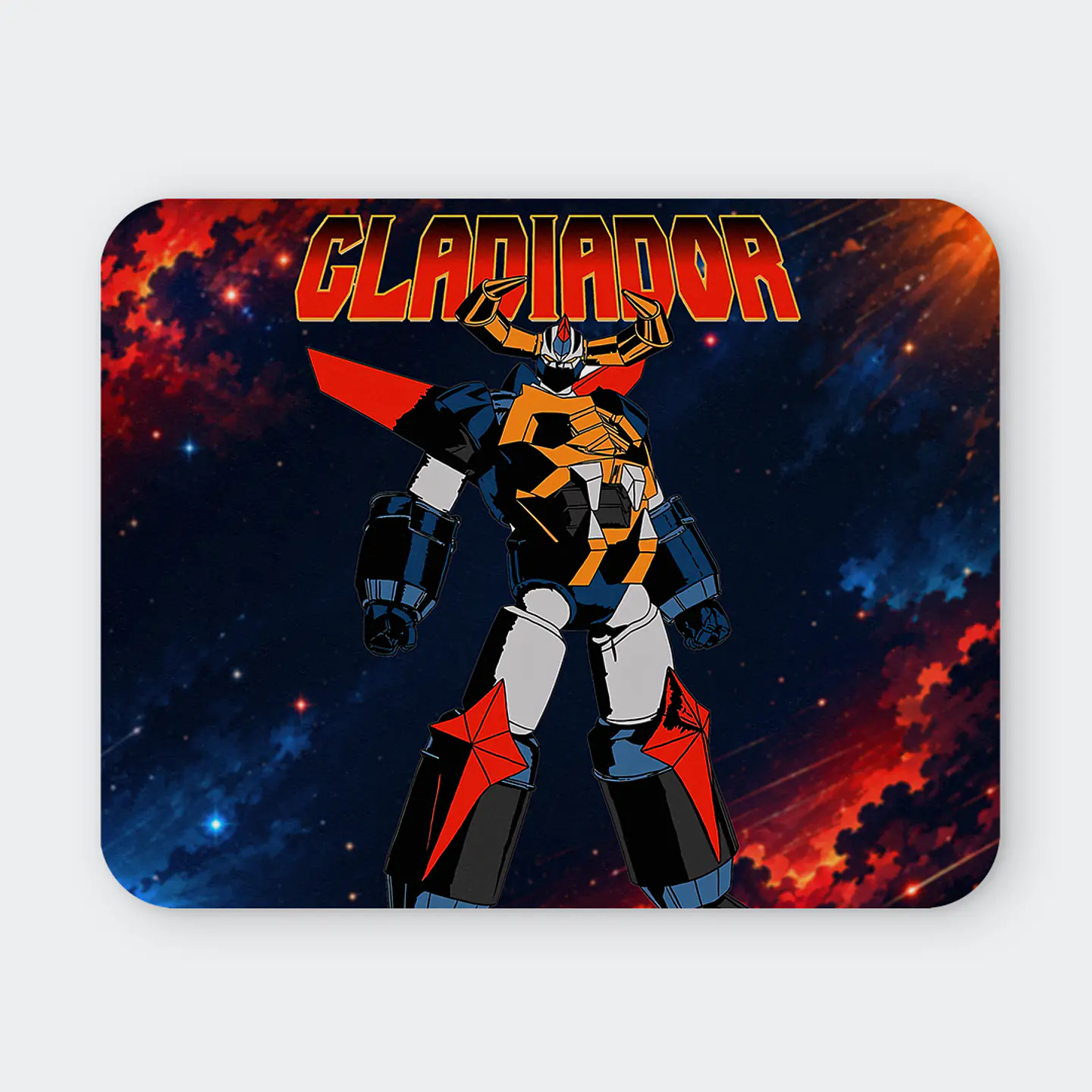 Mousepad 20x24 cm - Diseño Gladiador Robot Anime 1