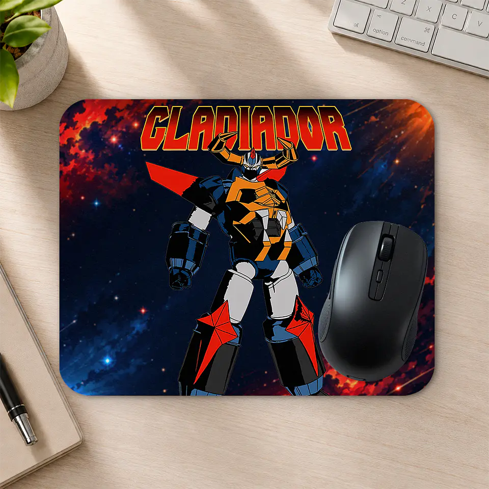 Mousepad 20x24 cm - Diseño Gladiador Robot Anime 2