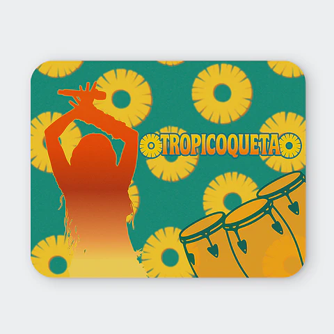 Mousepad 20x24 cm - Diseño Karol G Trópicoqueta Tropical