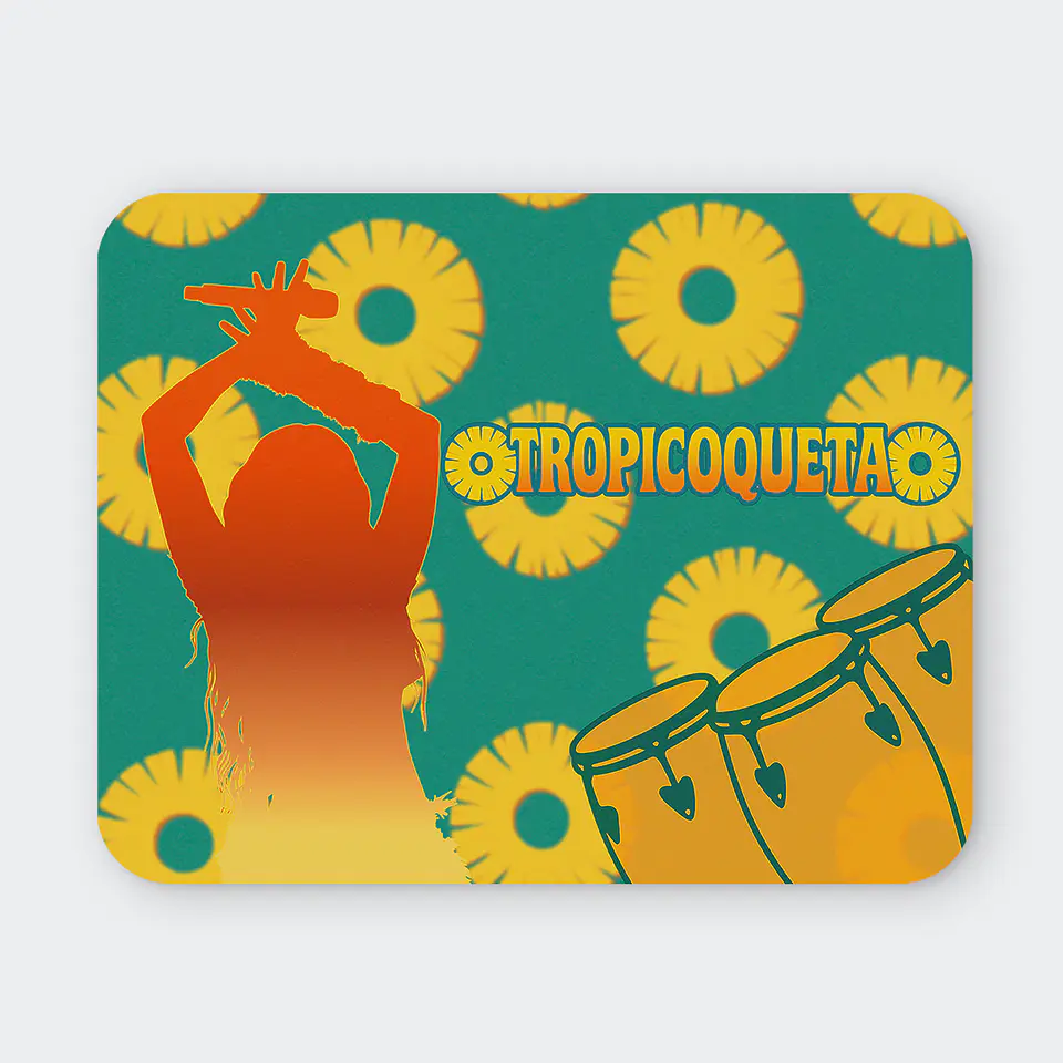 Mousepad 20x24 cm - Diseño Karol G Trópicoqueta Tropical 1