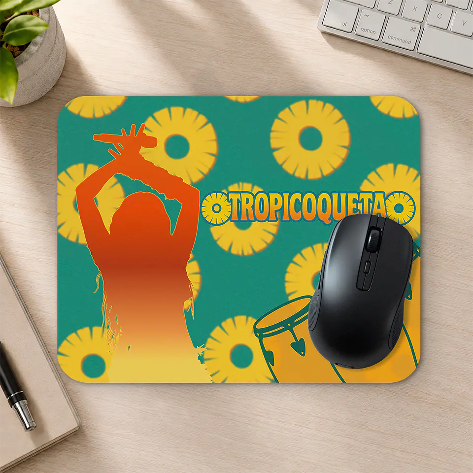 Mousepad 20x24 cm - Diseño Karol G Trópicoqueta Tropical 2