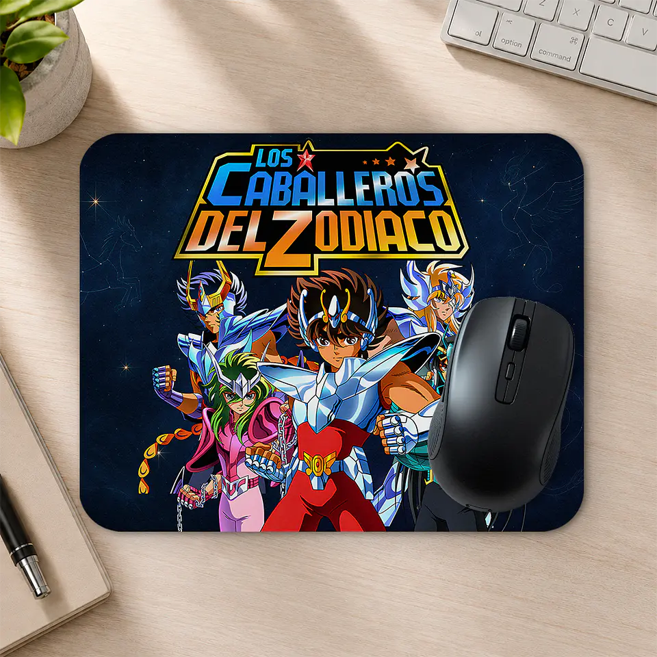 Mousepad 20x24 cm - Diseño Los Caballeros del Zodiaco 2