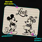 Mousepad 20x24 cm - Diseño Mickey y Minnie Love Sketch - Miniatura 3
