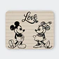 Mousepad 20x24 cm - Diseño Mickey y Minnie Love Sketch - Miniatura 1