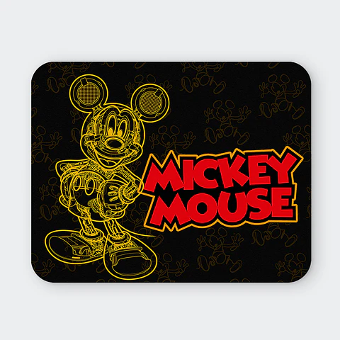 Mousepad 20x24 cm - Diseño Mickey Mouse Trazo Robótico