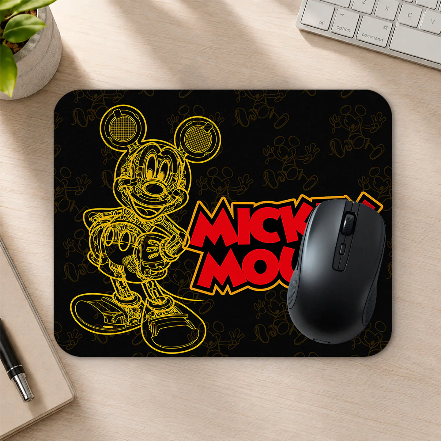 Mousepad 20x24 cm - Diseño Mickey Mouse Trazo Robótico 2