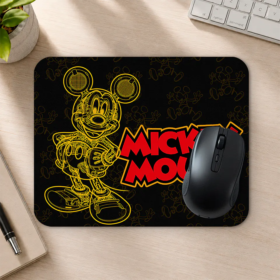 Mousepad 20x24 cm - Diseño Mickey Mouse Trazo Robótico 2