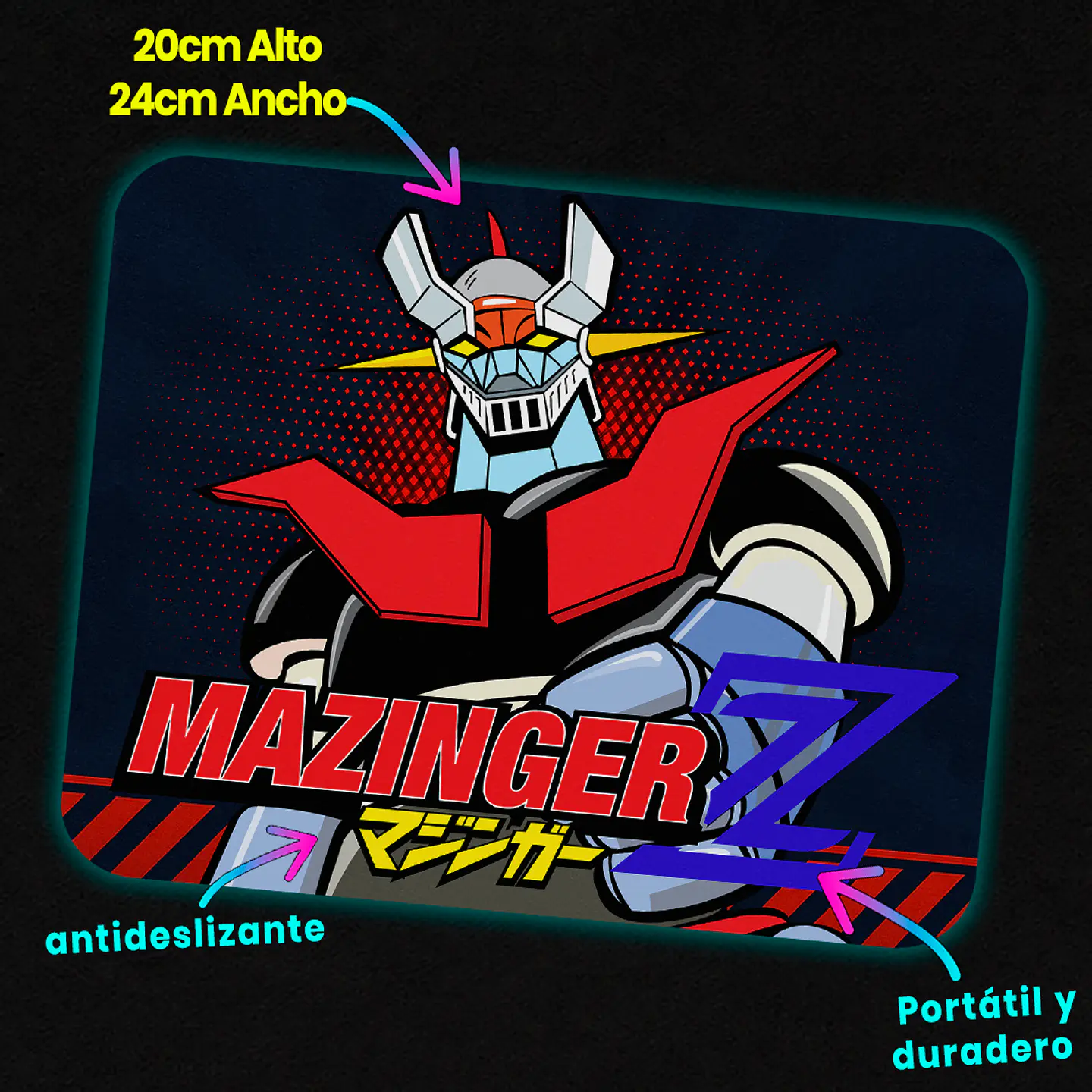 Mousepad 20x24 cm - Diseño Mazinger Z 3
