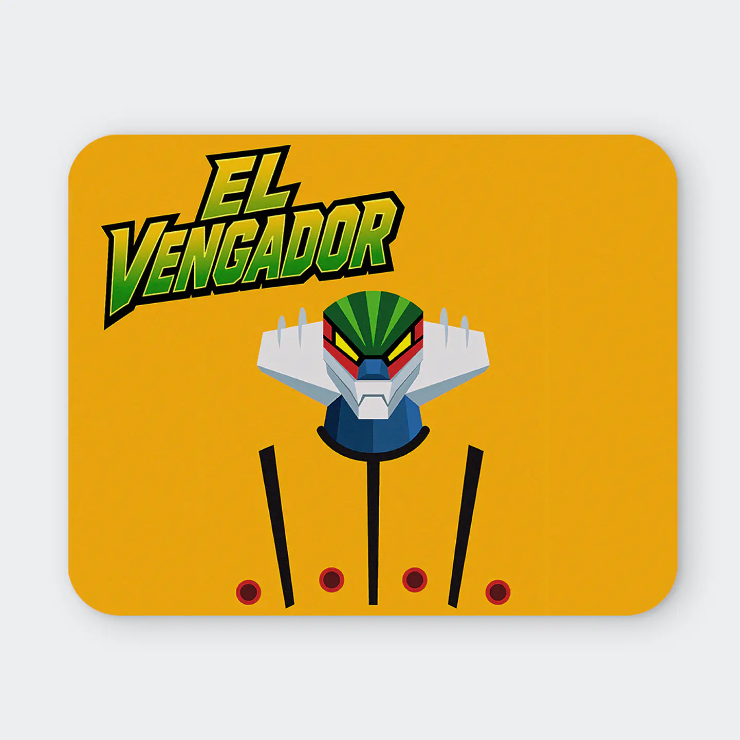 Mousepad 20x24 cm - Diseño El Vengador Robot Anime 1