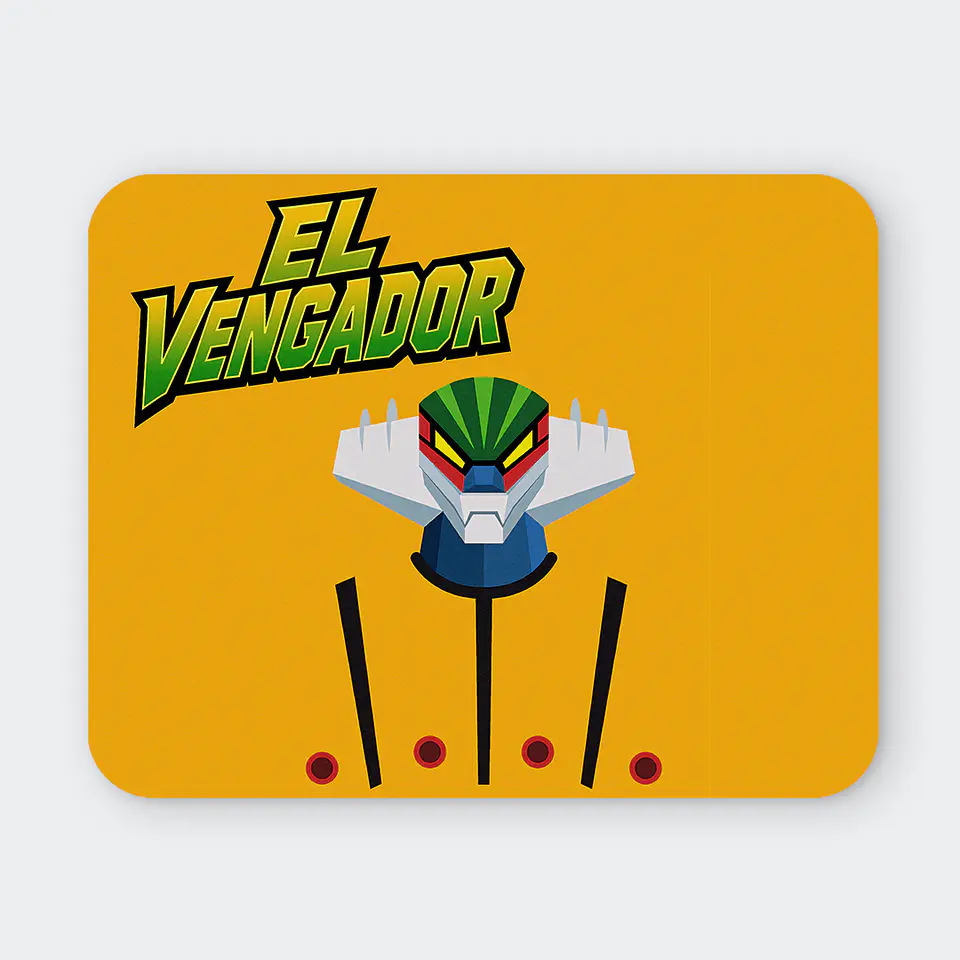 Mousepad 20x24 cm - Diseño El Vengador Robot Anime 1