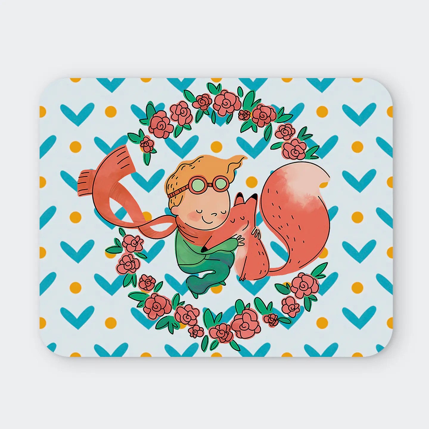 Mousepad 20x24 cm - Diseño El Principito y el Zorro 1