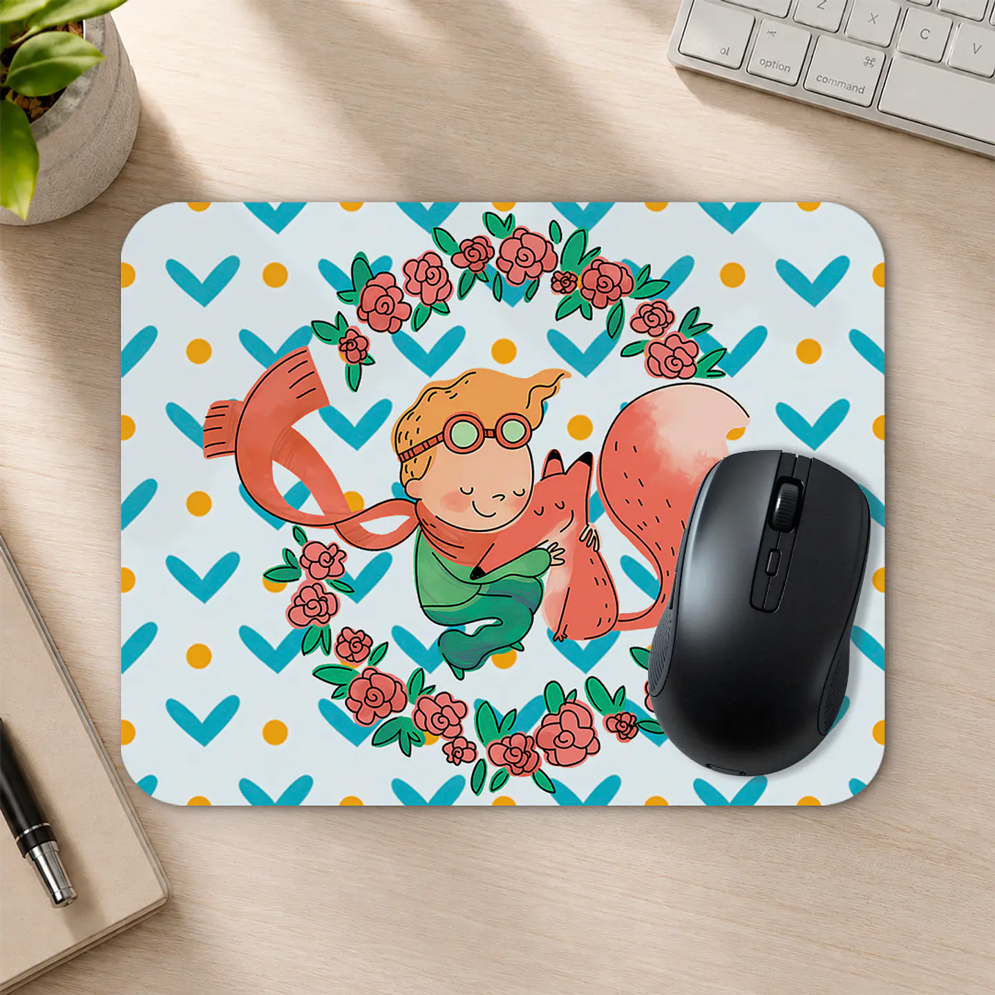 Mousepad 20x24 cm - Diseño El Principito y el Zorro 2
