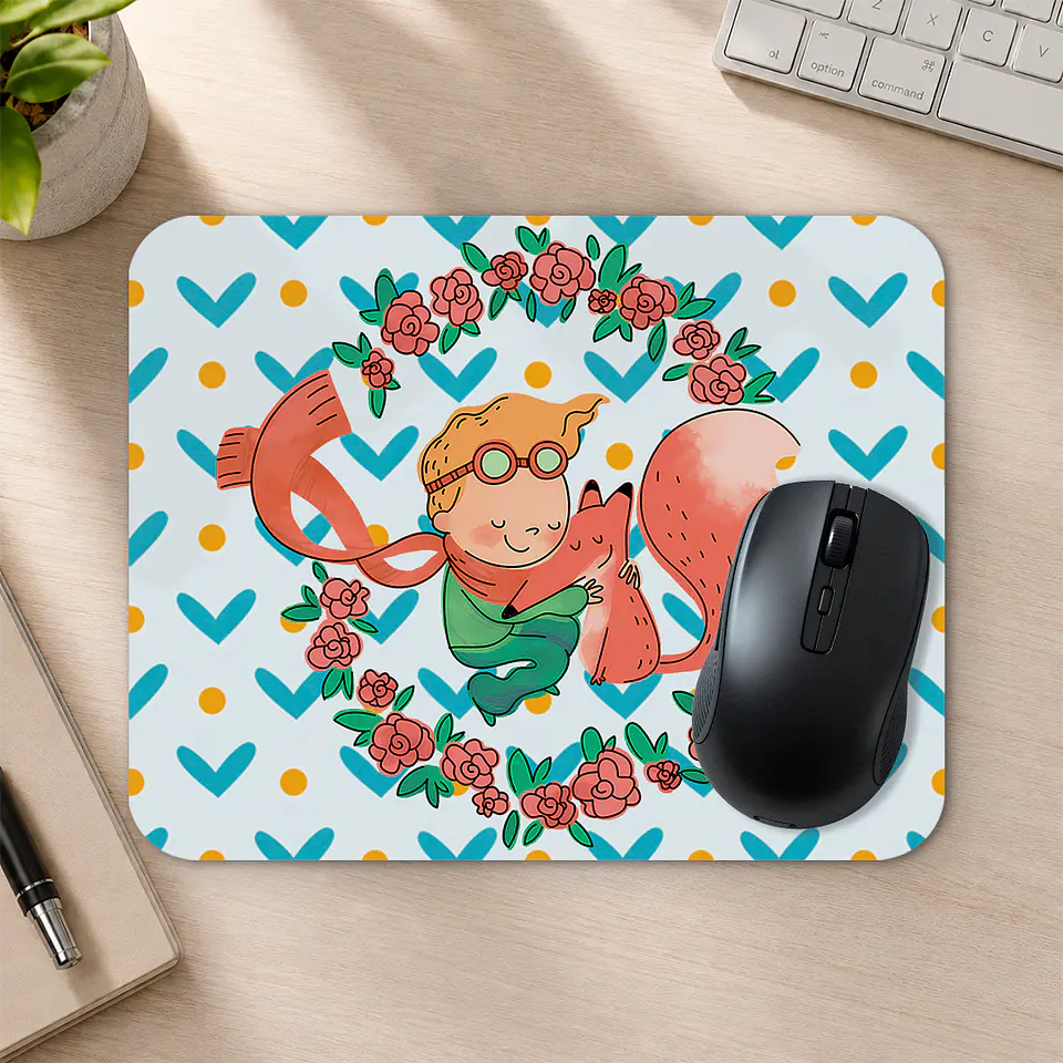 Mousepad 20x24 cm - Diseño El Principito y el Zorro 2