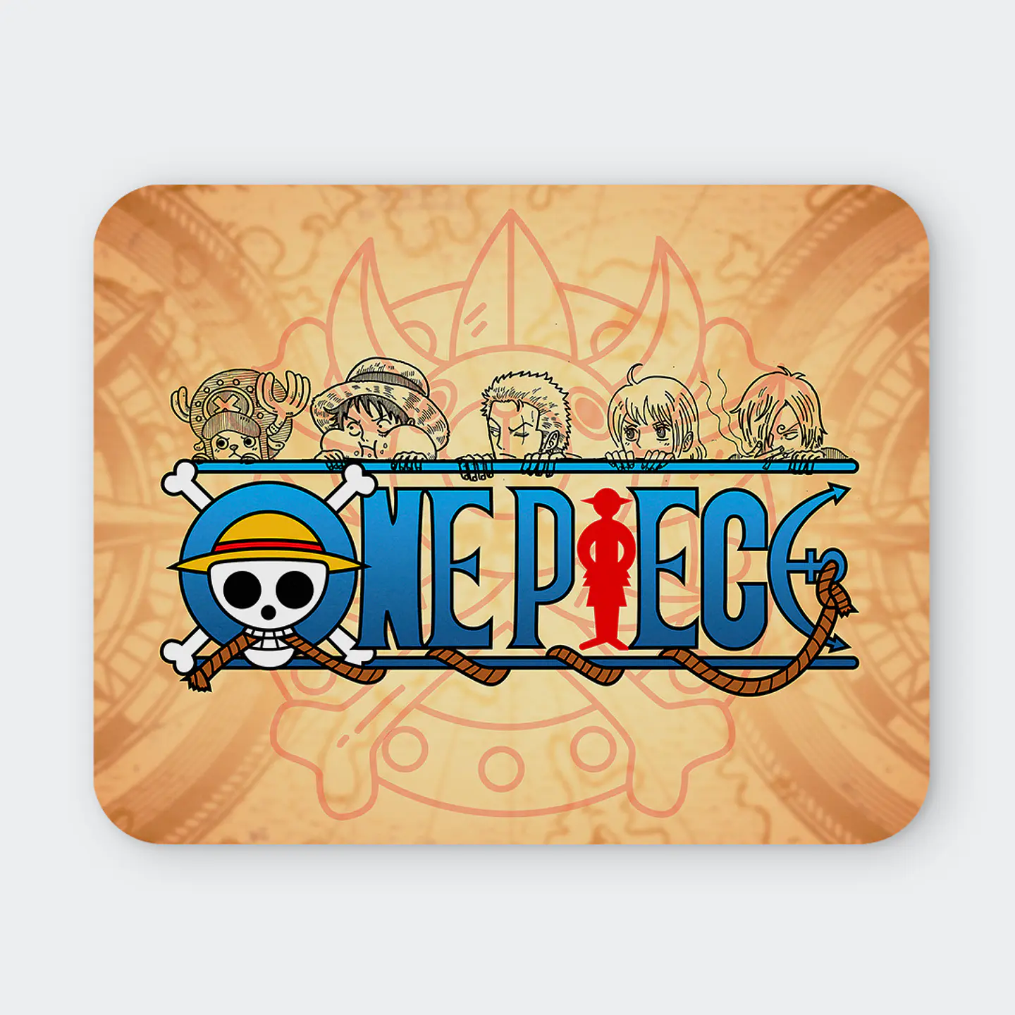 Mousepad 20x24 cm - Diseño One Piece Tripulación 1
