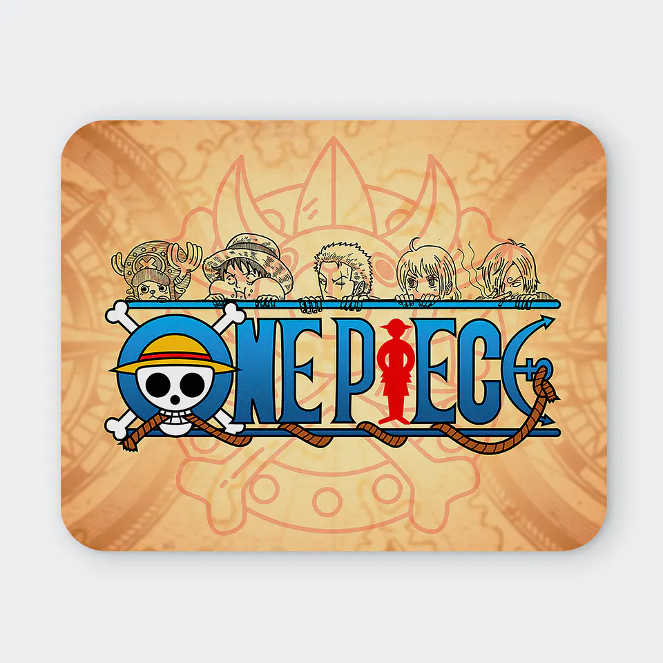 Mousepad 20x24 cm - Diseño One Piece Tripulación 1