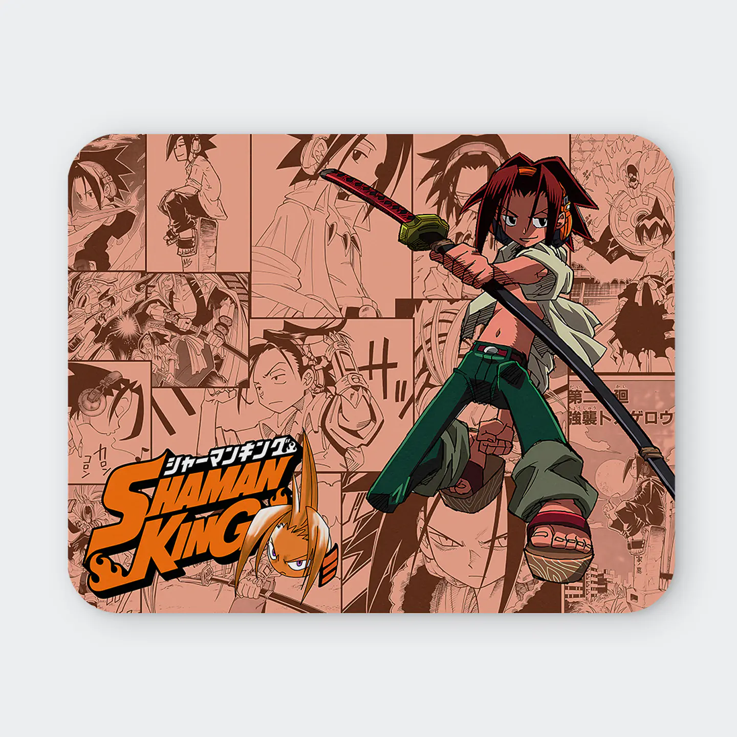 Mousepad 20x24 cm - Diseño Shaman King Yoh Asakura 1