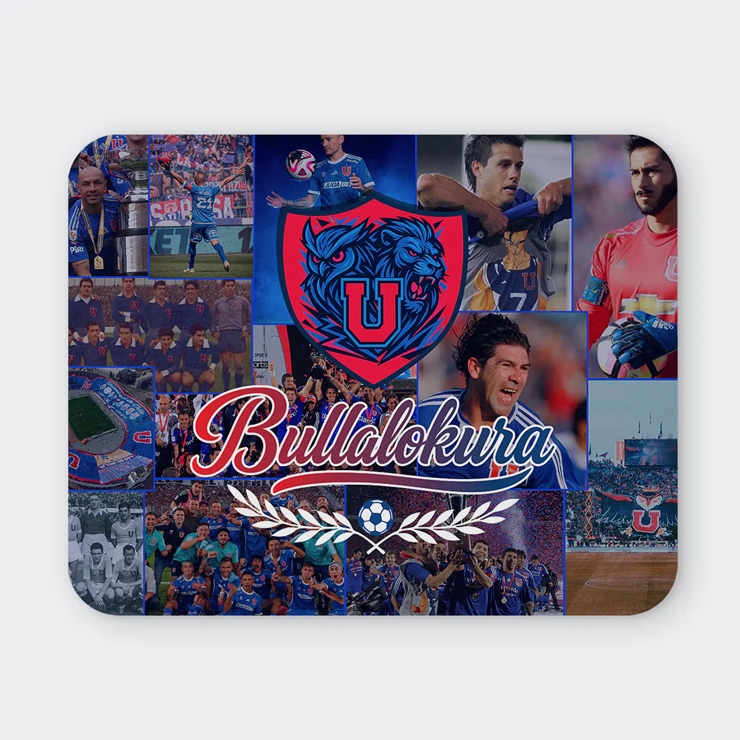 Mousepad 20x24 cm - Diseño Universidad de Chile Bullanguera 1