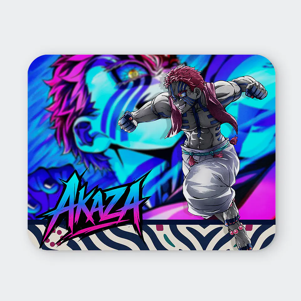 Mousepad 20x24 cm - Diseño Demon Slayer Akaza 1