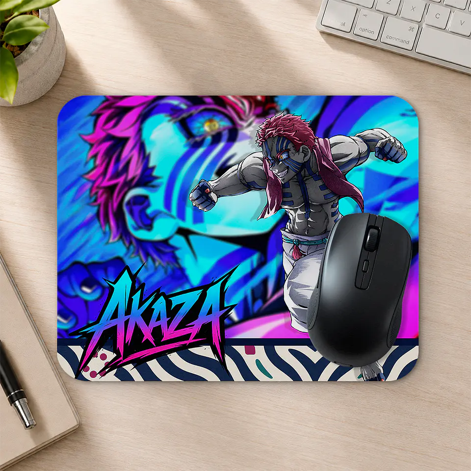 Mousepad 20x24 cm - Diseño Demon Slayer Akaza 2