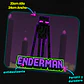 Mousepad 20x24 cm - Diseño Minecraft Enderman - Miniatura 3