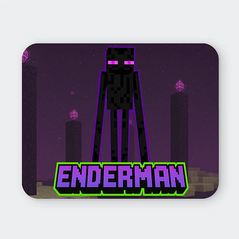 Mousepad 20x24 cm - Diseño Minecraft Enderman