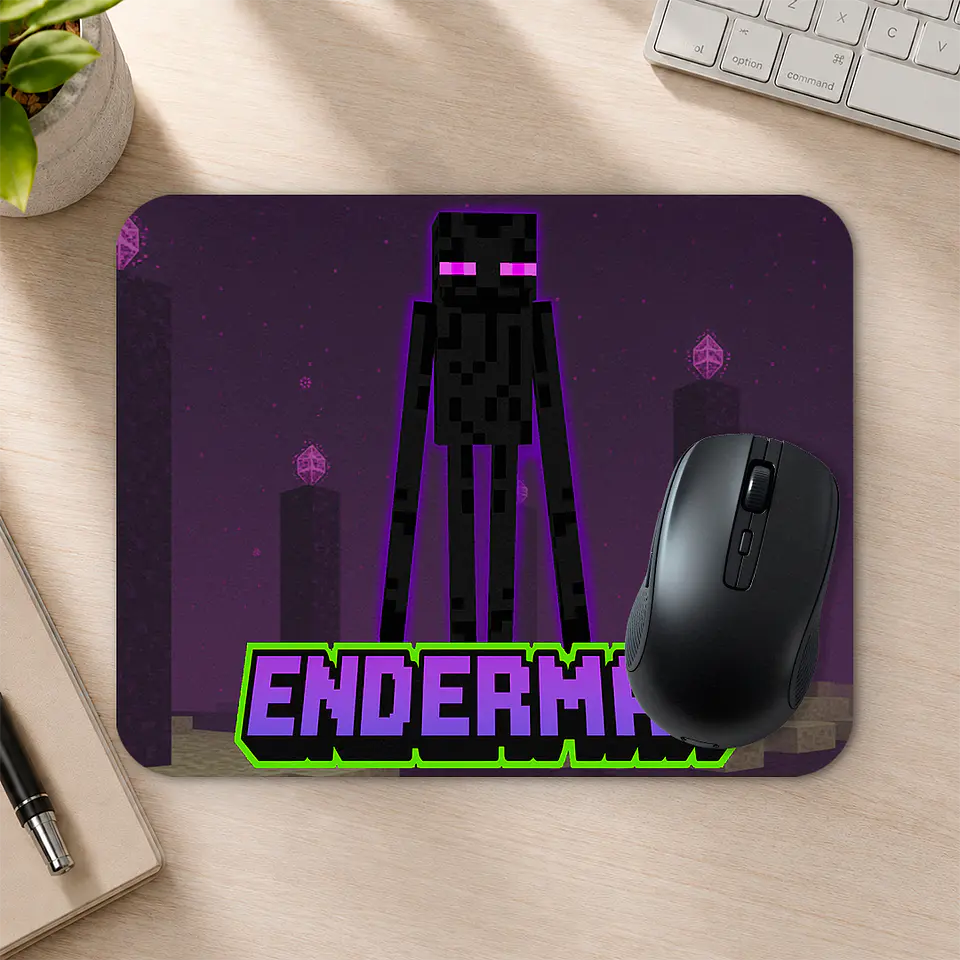 Mousepad 20x24 cm - Diseño Minecraft Enderman 2