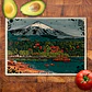 Tabla de cocina - Diseño Pucón, Lago y Volcán Villarrica - Miniatura 2