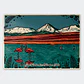 Tabla de cocina - Diseño San Pedro de Atacama y Flamencos - Miniatura 1