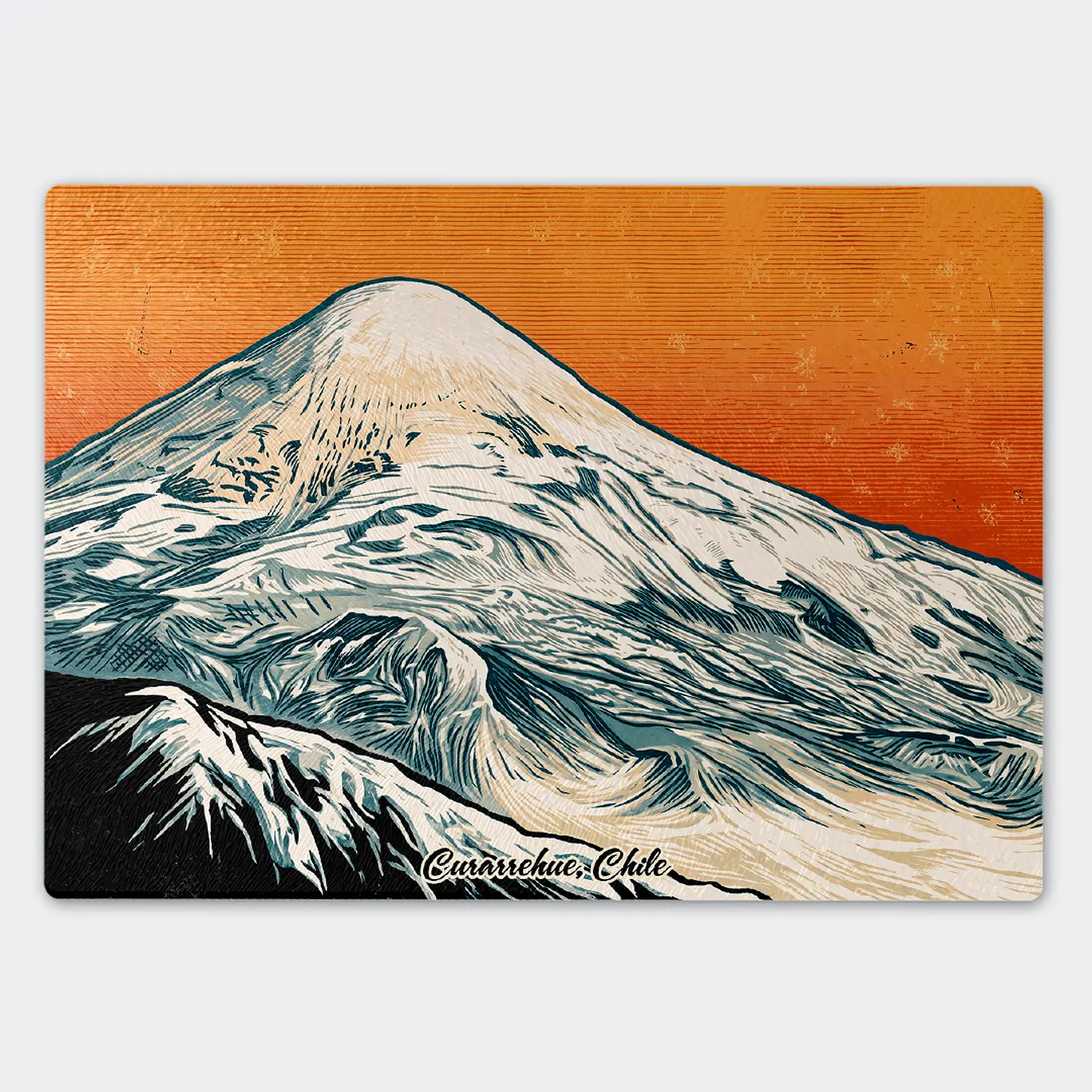 Tabla de cocina - Diseño Curarrehue y Volcán Lanín 1