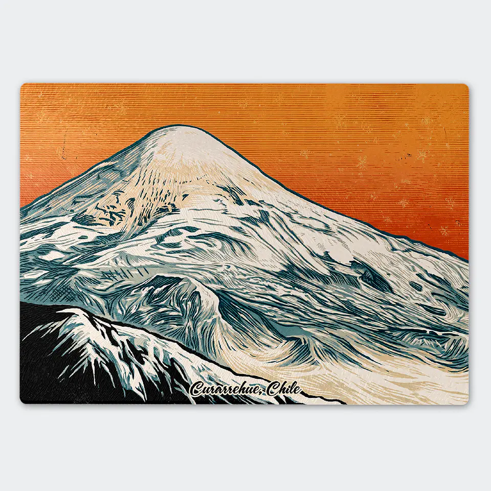 Tabla de cocina - Diseño Curarrehue y Volcán Lanín 1