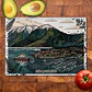 Tabla de cocina - Diseño Hornopirén y Paisaje Patagónico - Miniatura 2