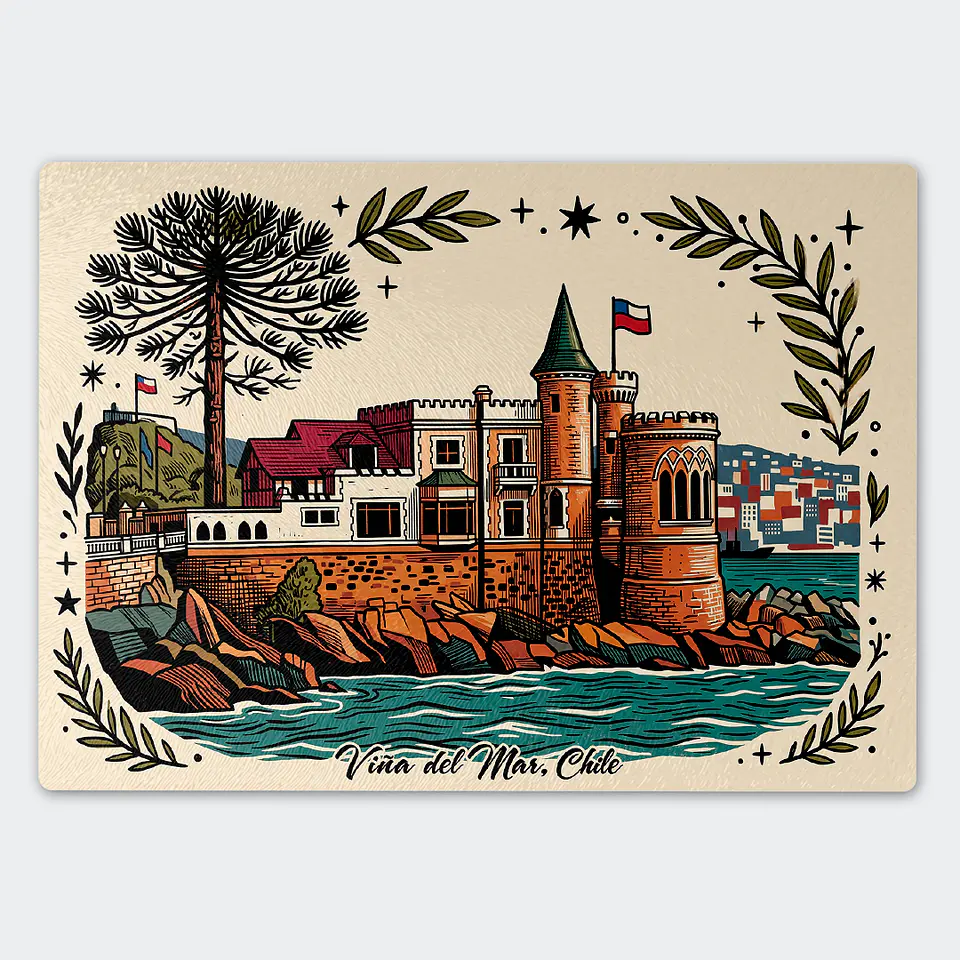 Tabla de cocina - Diseño Castillo Wulff de Viña del Mar 1