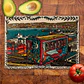 Tabla de cocina - Diseño Ascensor y Puerto de Valparaíso - Miniatura 2