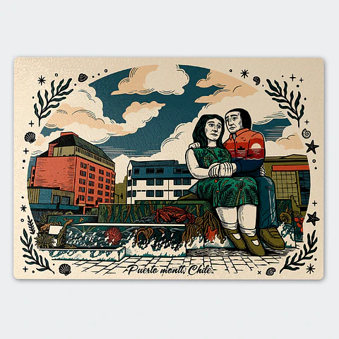 Tabla de cocina - Diseño Sentados Frente al Mar de Puerto Montt