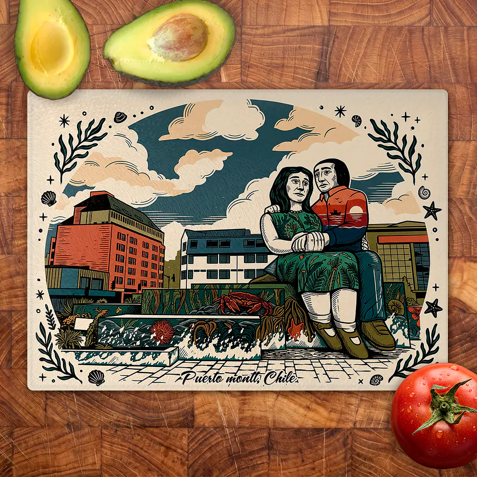 Tabla de cocina - Diseño Sentados Frente al Mar de Puerto Montt 2
