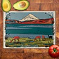 Tabla de cocina - Diseño Lago Chungará y Volcán Parinacota - Miniatura 2
