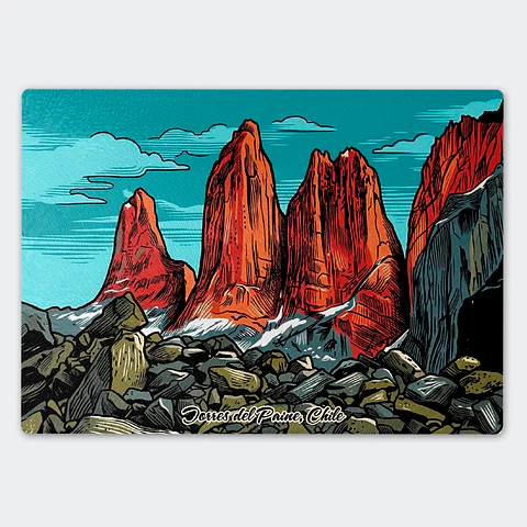 Tabla de cocina - Diseño Mirador Base Torres del Paine