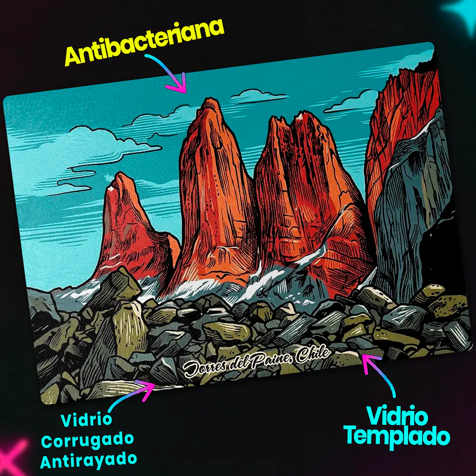 Tabla de cocina - Diseño Mirador Base Torres del Paine 3