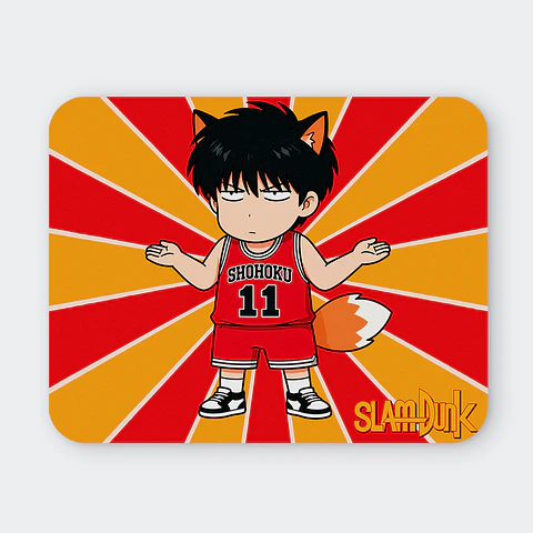 Mousepad 20x24 cm - Diseño Slam Dunk Chibi Zorro