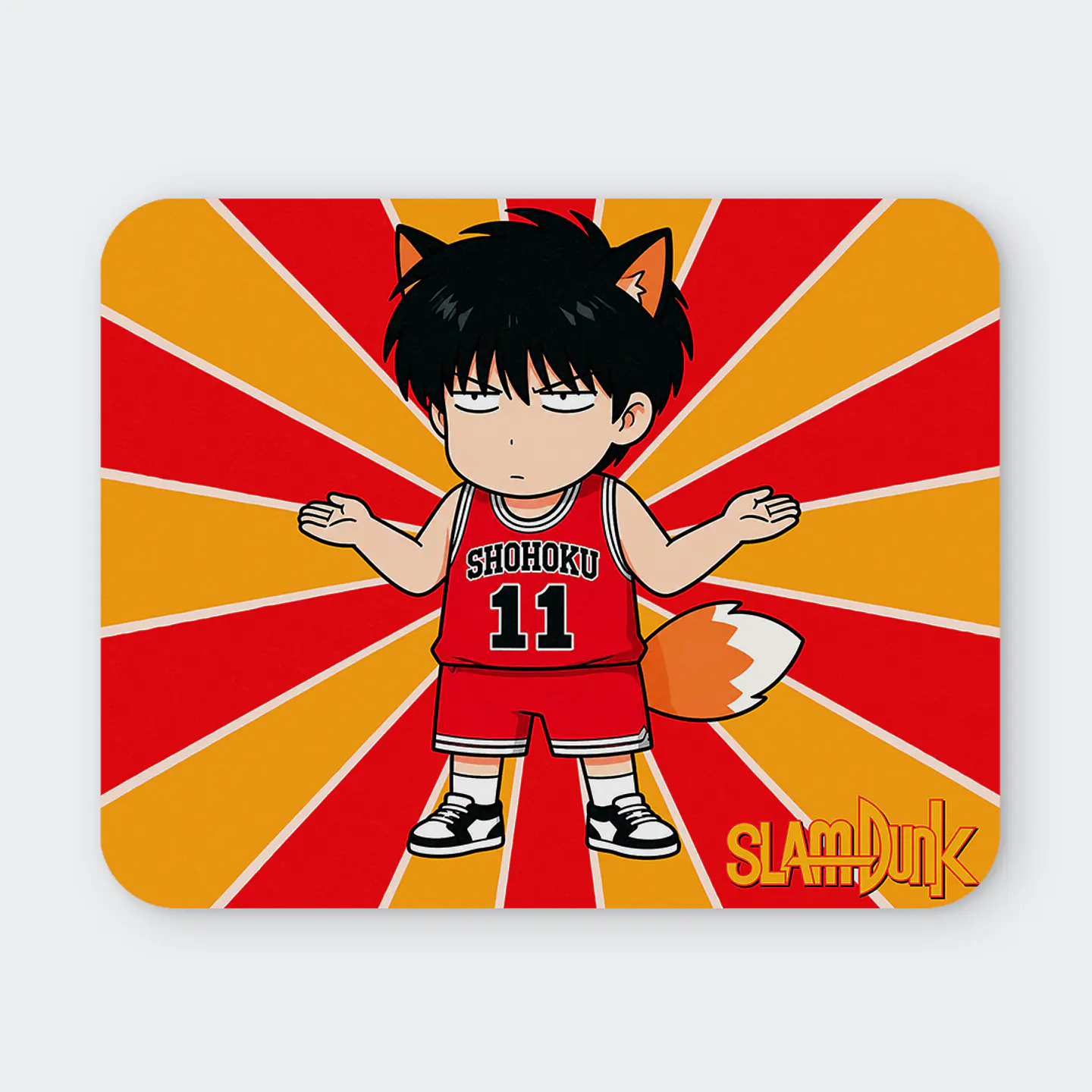Mousepad 20x24 cm - Diseño Slam Dunk Chibi Zorro 1