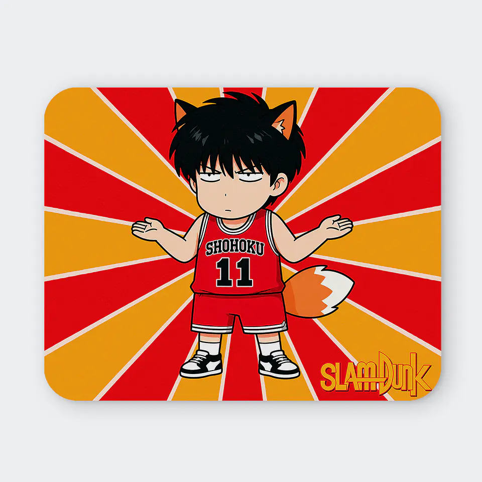 Mousepad 20x24 cm - Diseño Slam Dunk Chibi Zorro 1