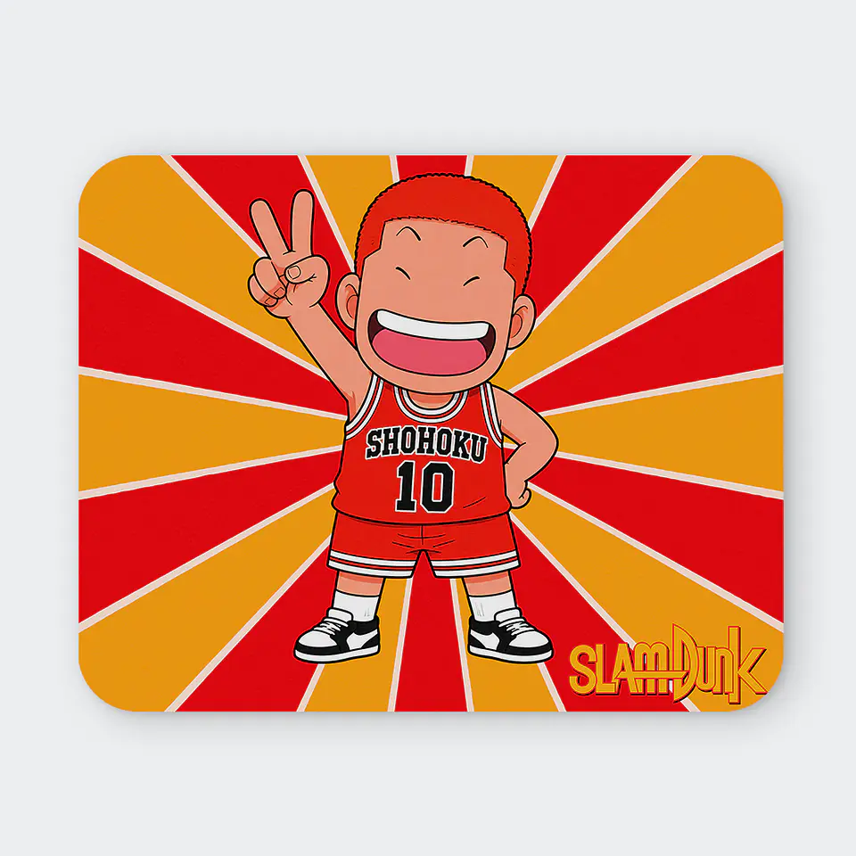 Mousepad 20x24 cm - Diseño Slam Dunk Chibi Hanamichi 1