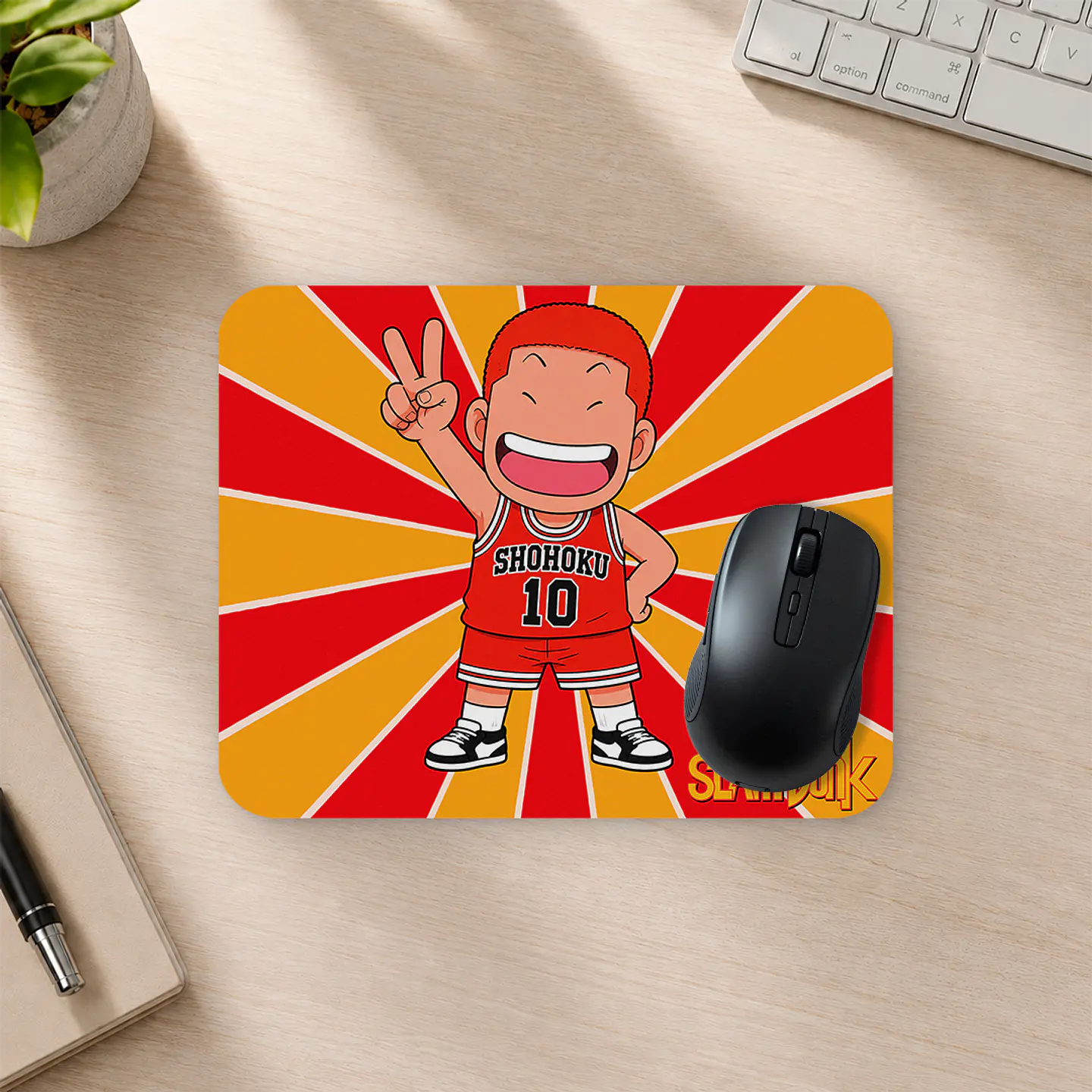 Mousepad 20x24 cm - Diseño Slam Dunk Chibi Hanamichi 2