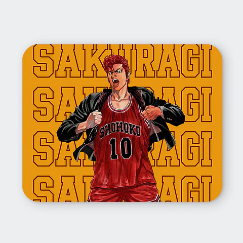 Mousepad 20x24 cm - Diseño Slam Dunk Sakuragi Shohoku
