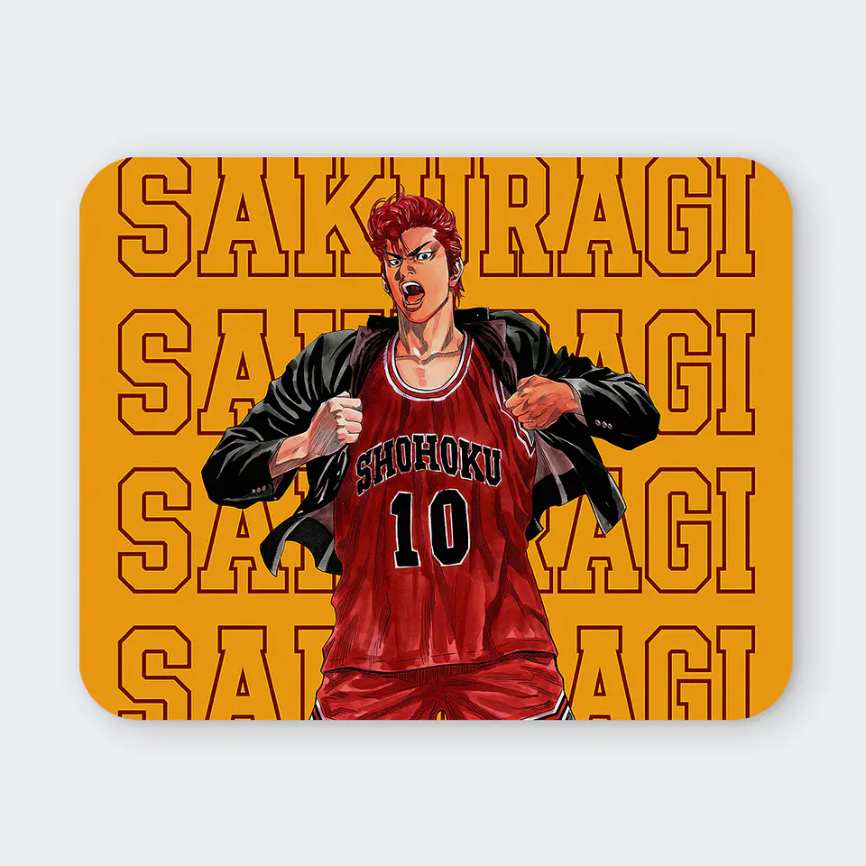 Mousepad 20x24 cm - Diseño Slam Dunk Sakuragi Shohoku 1