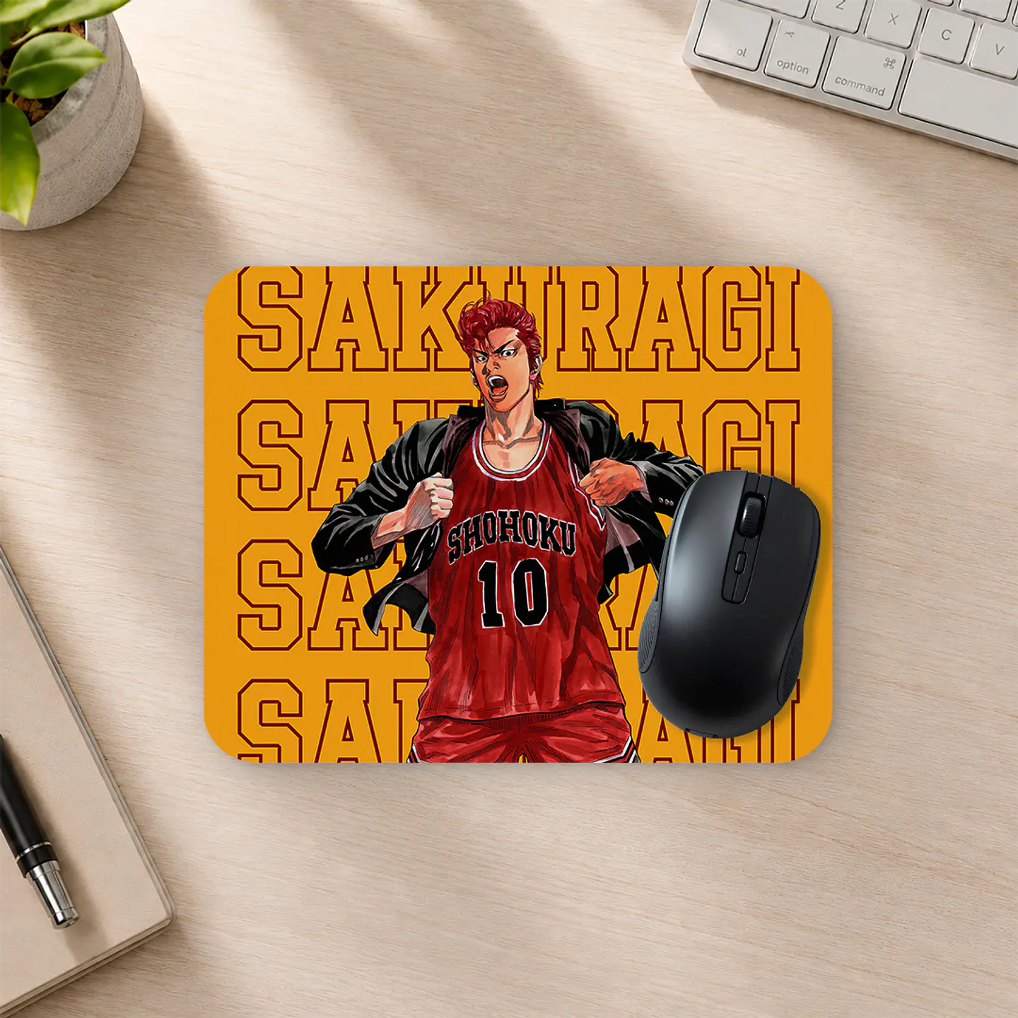 Mousepad 20x24 cm - Diseño Slam Dunk Sakuragi Shohoku 2