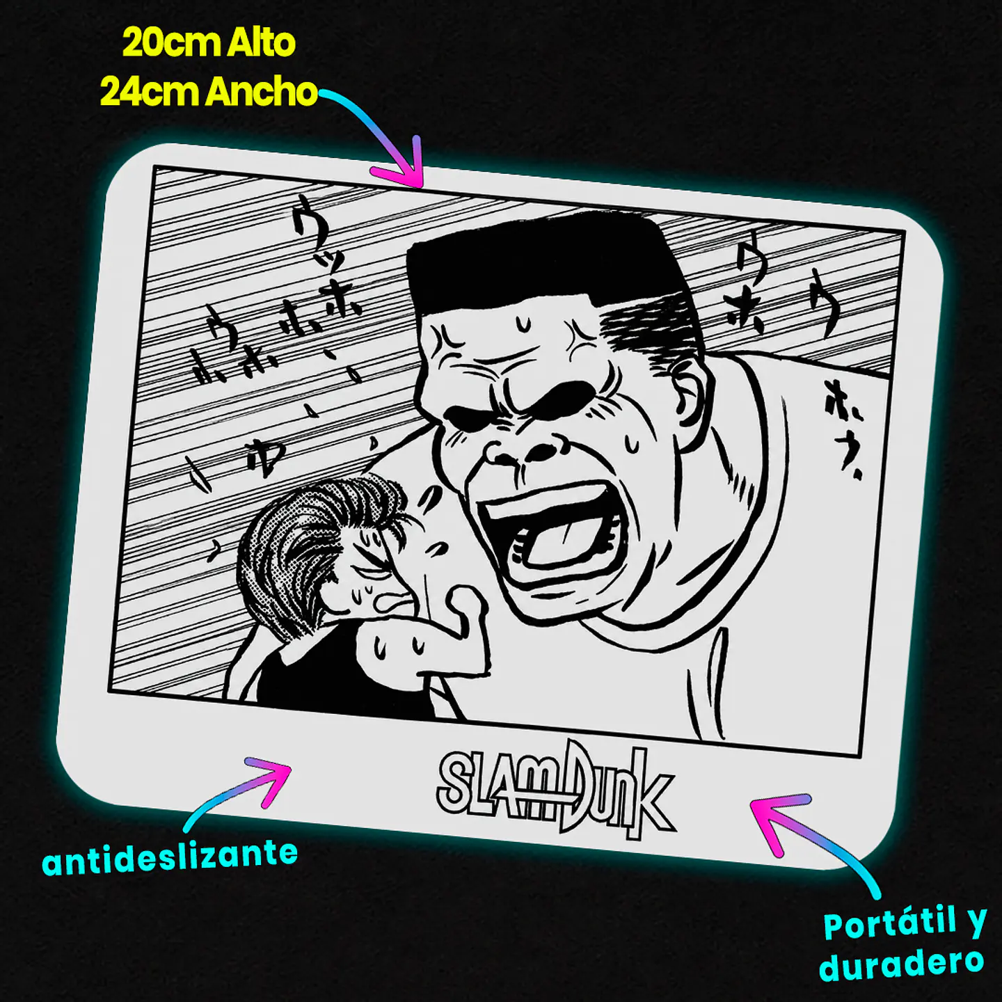 Mousepad 20x24 cm - Diseño Slam Dunk Viñeta Manga 3